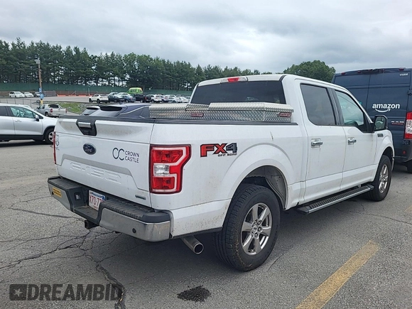 2018 Ford F-150 XL with VIN 1FTEW1EP1JKE55493, listed as a IAAI auction lot 42666714 with 104,452 mi miles and . Bid and sale history available at DreamBid. Image 17.
