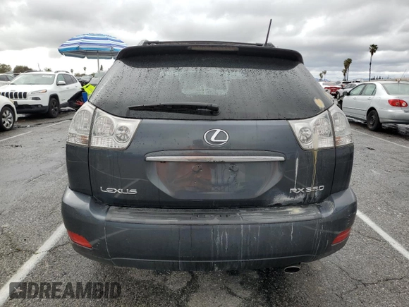 2008 Lexus RX 350 with VIN 2T2GK31U08C046582, listed as a Copart auction lot 44644385 with 203,676 mi miles and Non Repairable. Bid and sale history available at DreamBid. Image 6.