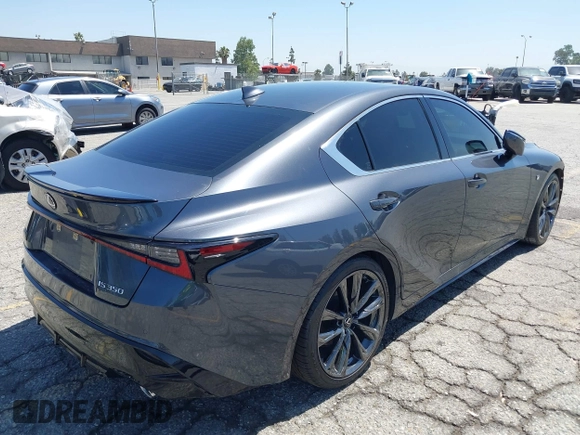 2021 Lexus IS 350 F Sport with VIN JTHGZ1B2XM5042188, listed as a IAAI auction lot 42529891 with 48,721 mi miles and . Bid and sale history available at DreamBid. Image 4.