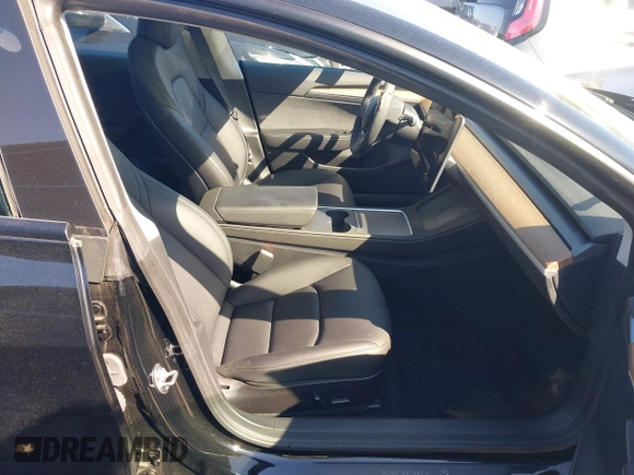 2023 Tesla Model 3 with VIN 5YJ3E1EA2PF482536, listed as a IAAI auction lot 41858110 with 6,298 mi miles. Bid and sale history available at carsss.com. Image 5.