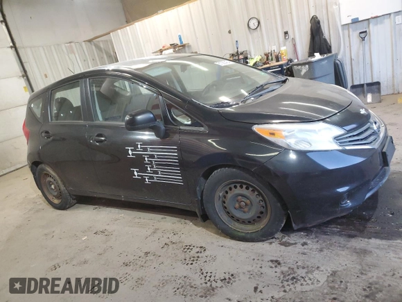 2014 Nissan Note S with VIN 3N1CE2CP2EL433156, listed as a Copart auction lot 51590205 with 163,015 mi miles and Non Repairable. Bid and sale history available at DreamBid. Image 4.
