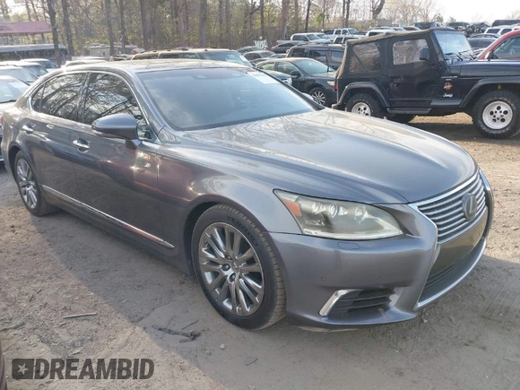 2013 Lexus LS 460 L with VIN JTHGL1EF8D5050029, listed as a IAAI auction lot 41891150 with 202,315 mi miles. Bid and sale history available at carsss.com. Image 1.