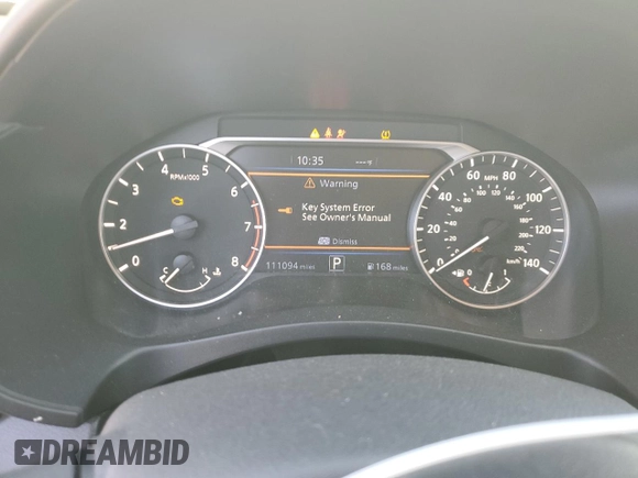 2019 Nissan Altima SR with VIN 1N4BL4CV3KC157849, listed as a Copart auction lot 47250495 with 111,094 mi miles and Salvage Title. Bid and sale history available at carsss.com. Image 9.