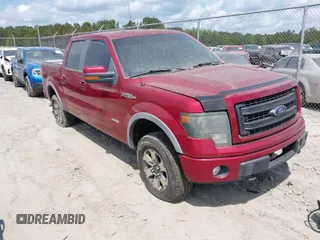 2013 Ford F-150 XL with VIN 1FTFW1ET7DKG25460, listed as a IAAI auction lot 42043591 with 1 mi miles. Bid and sale history available at carsss.com. Image 1.