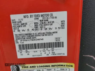 2013 Ford F-150 XL with VIN 1FTFW1CT9DKD58745, listed as a Copart auction lot 49869035 with 159,773 mi miles and Salvage Title. Bid and sale history available at carsss.com. Image 13.