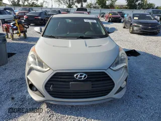 2015 Hyundai Veloster Turbo with VIN KMHTC6AE1FU222528, listed as a Copart auction lot 53470355 with 94,019 mi miles and Salvage title. Bid and sale history available at DreamBid. Image 5.