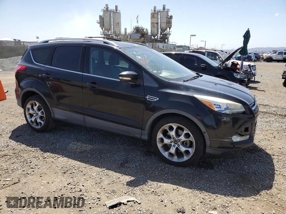 2013 Ford Escape Titanium with VIN 1FMCU0J99DUB46714, listed as a Copart auction lot 51347965 with 186,488 mi miles and Salvage Title. Bid and sale history available at carsss.com. Image 4.