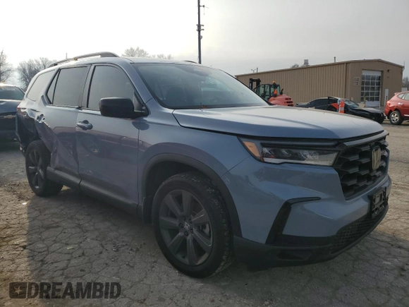 2023 Honda Pilot Sport with VIN 5FNYG2H32PB009562, listed as a Copart auction lot 85781904 with 28,640 mi miles and Salvage Title. Bid and sale history available at carsss.com. Image 4.