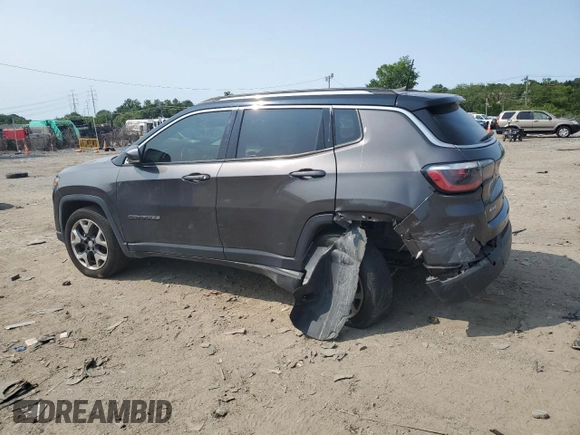 2017 Jeep Compass Limited с VIN 3C4NJDCB1HT688595, выставлен на аукционе Copart как лот 58960745 с пробегом 84 565 миль миль и Списание • Salvage title. История ставок и продаж доступна на DreamBid. Изображение 2.
