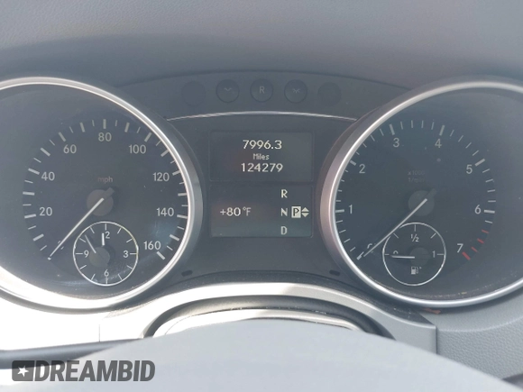 2009 Mercedes-Benz M 350 with VIN 4JGBB86E69A507248, listed as a IAAI auction lot 42077634 with 124,279 mi miles and . Bid and sale history available at DreamBid. Image 7.