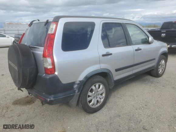2006 Honda CR-V EX with VIN JHLRD788X6C059954, listed as a Copart auction lot 50611605 with 187,705 mi miles and Salvage Title. Bid and sale history available at carsss.com. Image 3.