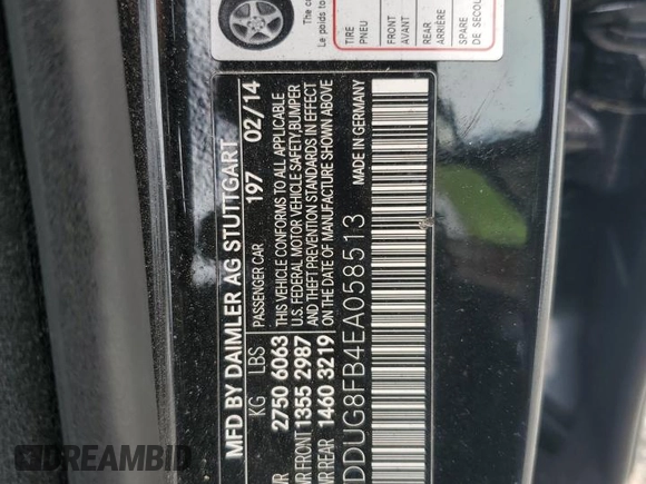 2014 Mercedes-Benz S 550 z VIN WDDUG8FB4EA058513, wystawiony jako Copart lot #59555155 z przebiegiem 76 946 mil mil oraz Szkoda całkowita • Salvage title. Historia ofert i sprzedaży dostępna na DreamBid. Obrazek 12.