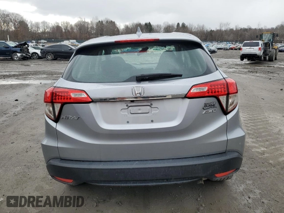 2021 Honda HR-V LX with VIN 3CZRU6H34MM747949, listed as a Copart auction lot 47684195 with 37,110 mi miles and Salvage Title. Bid and sale history available at carsss.com. Image 6.