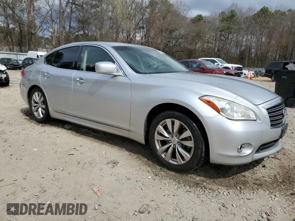 2012 Infiniti M37 with VIN JN1BY1AP6CM334908, listed as a Copart auction lot 48795855 with 149,648 mi miles and Salvage Title. Bid and sale history available at carsss.com. Image 4.
