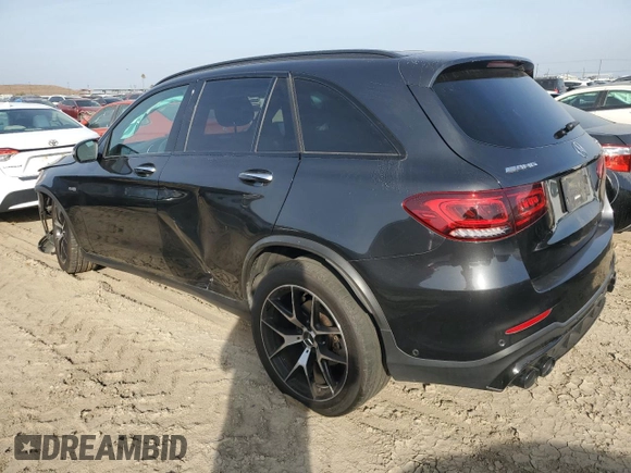 2020 Mercedes-Benz GLC with VIN W1N0G6EB8LF792000, listed as a Copart auction lot 78865224 with 57,663 mi miles and Salvage Title. Bid and sale history available at carsss.com. Image 2.