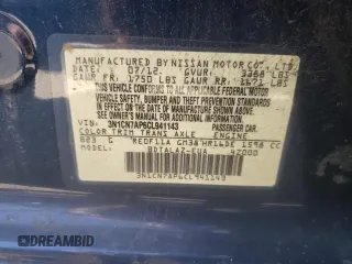 2012 Nissan Versa S with VIN 3N1CN7AP6CL941143, listed as a Copart auction lot 43825935 with 120,919 mi miles and Salvage Title. Bid and sale history available at carsss.com. Image 14.