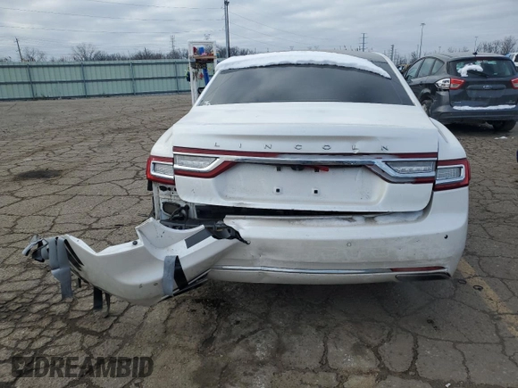 2017 Lincoln Continental Reserve with VIN 1LN6L9NP8H5623856, listed as a Copart auction lot 82551954 with 107,492 mi miles and Clean Title. Bid and sale history available at carsss.com. Image 6.