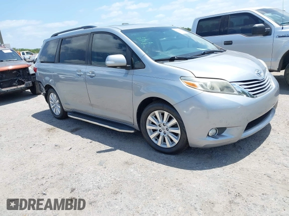 2016 Toyota Sienna Limited z VIN 5TDDK3DC6GS143981, wystawiony jako IAAI lot #42094449 z przebiegiem 89 078 mil mil oraz . Historia ofert i sprzedaży dostępna na DreamBid. Obrazek 1.