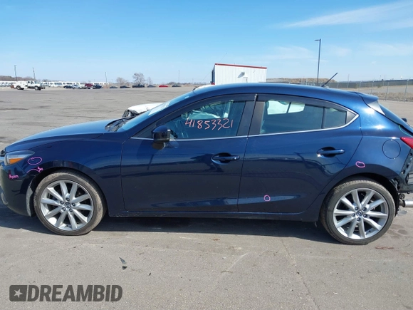 2017 Mazda 3 Touring with VIN 3MZBN1L7XHM119916, listed as a IAAI auction lot 41853321 with 118,822 mi miles. Bid and sale history available at carsss.com. Image 14.