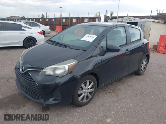 2015 Toyota Yaris L with VIN VNKKTUD33FA017154, listed as a IAAI auction lot 39828518 with 248,632 mi miles. Bid and sale history available at carsss.com. Image 2.