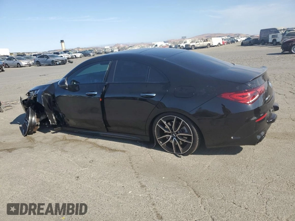 2021 Mercedes-Benz CLA with VIN W1K5J5BBXMN214717, listed as a Copart auction lot 66010264 with 45,742 mi miles and Salvage Title. Bid and sale history available at carsss.com. Image 2.