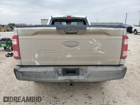 2021 Ford F-150 XL with VIN 1FTMF1C59MKF04988, listed as a Copart auction lot 45366475 with 68,839 mi miles and Salvage title. Bid and sale history available at DreamBid. Image 6.