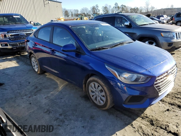 2020 Hyundai Accent SE with VIN 3KPC24A67LE122254, listed as a Copart auction lot 37227854 with 37,872 mi miles. Bid and sale history available at carsss.com. Image 4.