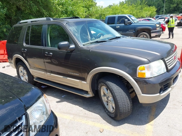 2005 Ford Explorer Eddie Bauer z VIN 1FMDU74W25UB59367, wystawiony jako IAAI lot #42604103 z przebiegiem 276 955 mil mil oraz . Historia ofert i sprzedaży dostępna na DreamBid. Obrazek 1.