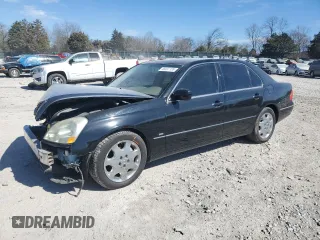 2001 Lexus LS 430 with VIN JTHBN30F010013606, listed as a Copart auction lot 46897135 with 222,152 mi miles and Clean Title. Bid and sale history available at carsss.com. Image 1.