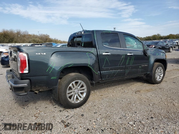 2018 GMC Canyon 4WD SLT with VIN 1GTG6DEN9J1182849, listed as a Copart auction lot 80899194 with 103,030 mi miles and Salvage Title. Bid and sale history available at carsss.com. Image 3.