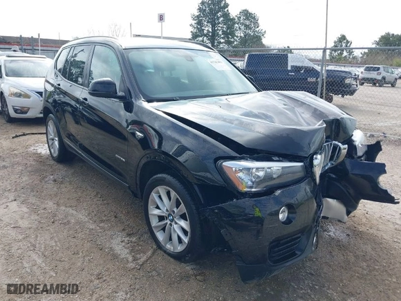 2017 BMW X3 sDrive28i with VIN 5UXWZ7C32H0V93515, listed as a IAAI auction lot 41745403 with 42,445 mi miles. Bid and sale history available at carsss.com. Image 1.