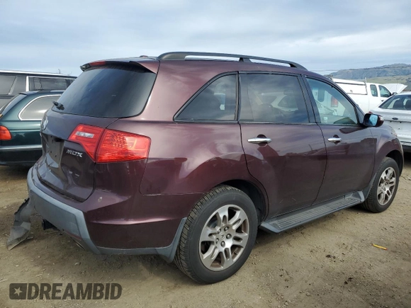 2009 Acura MDX Tech Pkg with VIN 2HNYD28629H533594, listed as a Copart auction lot 47482895 with 199,366 mi miles and Salvage Title. Bid and sale history available at carsss.com. Image 3.
