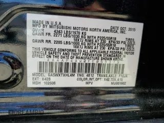 2015 Mitsubishi Outlander Sport 2.4 GT with VIN 4A4AP4AW0FE058379, listed as a Copart auction lot 69868294 with 170,941 mi miles and Salvage Title. Bid and sale history available at carsss.com. Image 15.