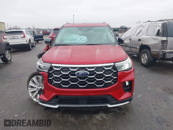 2025 Ford Explorer with VIN 1FMUK8HH3SGA46593, listed as a IAAI auction lot 41509990 with 2,290 mi miles and . Bid and sale history available at DreamBid. Image 12.
