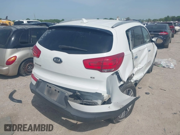 2015 Kia Sportage EX with VIN KNDPC3AC9F7790737, listed as a IAAI auction lot 42021494 with 112,621 mi miles and . Bid and sale history available at DreamBid. Image 4.