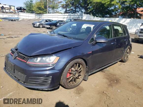 2017 Volkswagen Golf GTI Autobahn with VIN 3VW547AU9HM076925, listed as a Copart auction lot 69679594 with 99,653 mi miles and Salvage Title. Bid and sale history available at carsss.com. Image 1.