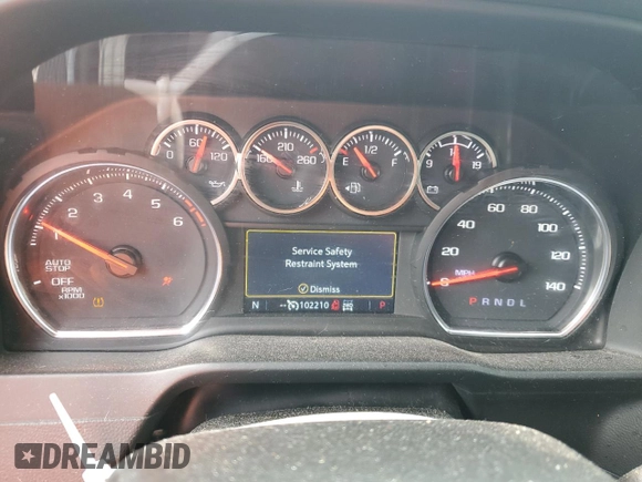 2021 Chevrolet Silverado 1500 RST with VIN 1GCUYEED7MZ273974, listed as a Copart auction lot 81060014 with 102,210 mi miles and Salvage Title. Bid and sale history available at carsss.com. Image 9.