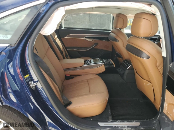 2021 Audi A8 with VIN WAU8DAF81MN007524, listed as a Copart auction lot 47288704 with 27866 miles. Bid and sale history available at carsss.com. Image 10.