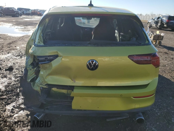 2022 Volkswagen Golf GTI Autobahn with VIN WVW687CD7NW130758, listed as a Copart auction lot 41461665 with 38,739 mi miles and Salvage Title. Bid and sale history available at carsss.com. Image 6.