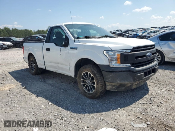 2018 Ford F-150 XL with VIN 1FTMF1C5XJFD87474, listed as a Copart auction lot 66632514 with 91,921 mi miles and Salvage title. Bid and sale history available at DreamBid. Image 4.