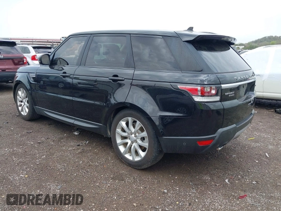2016 Land Rover Range Rover Sport V6 Diesel HSE with VIN SALWR2KFXGA583834, listed as a IAAI auction lot 41882049 with 123,235 mi miles. Bid and sale history available at carsss.com. Image 3.