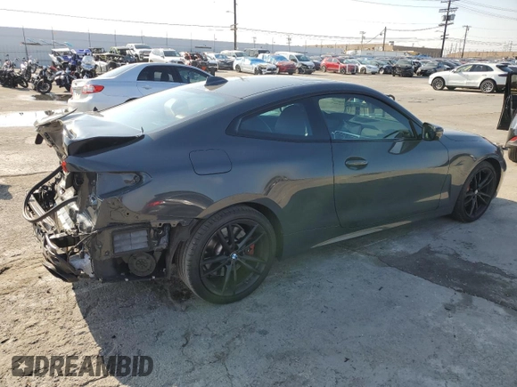 2021 BMW 4 Series M440i xDrive with VIN WBA13AR05MCF92780, listed as a Copart auction lot 42741285 with 41,751 mi miles and Salvage Title. Bid and sale history available at DreamBid. Image 3.