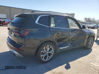 2022 BMW X3 sDrive30i with VIN 5UX43DP03N9K85901, listed as a Copart auction lot 47932955 with Not Provided miles and Salvage Title. Bid and sale history available at DreamBid. Image 3.