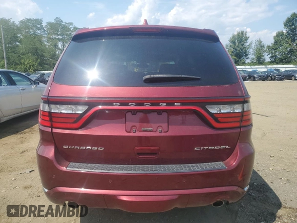 2019 Dodge Durango Citadel with VIN 1C4RDHEG0KC616427, listed as a Copart auction lot 69182504 with 56,091 mi miles and Salvage Title. Bid and sale history available at DreamBid. Image 6.