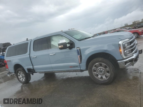 2024 Ford Super Duty F-250 SRW XL with VIN 1FT8W2BM5RED02980, listed as a Copart auction lot 49395015 with 37,462 mi miles and Salvage Title. Bid and sale history available at carsss.com. Image 4.