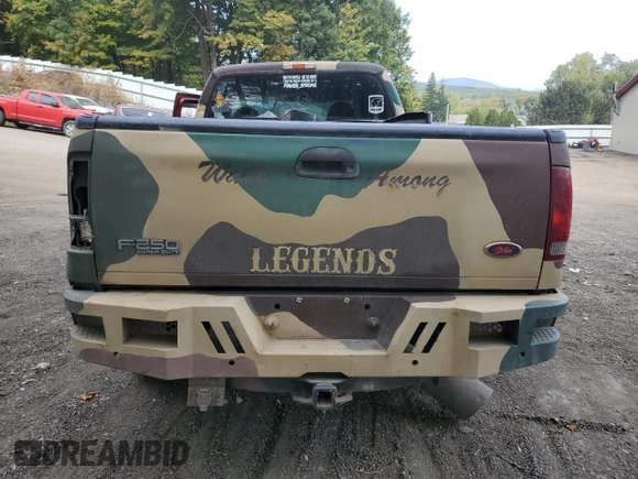 2001 Ford F-250 XL with VIN 1FTNX21F51EA21401, listed as a Copart auction lot 71724304 with Not Provided miles and Salvage Title. Bid and sale history available at DreamBid. Image 6.
