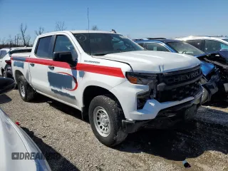 2022 Chevrolet Silverado 1500 with VIN 3GCPDAEK6NG536358, listed as a Copart auction lot 43649455 with 75,904 mi miles and Salvage Title. Bid and sale history available at DreamBid. Image 4.