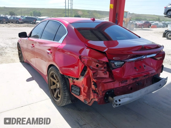 2022 Infiniti Q50 Luxe z VIN JN1EV7BP0NM310534, wystawiony jako IAAI lot #41588987 z przebiegiem 50 949 mil mil oraz . Historia ofert i sprzedaży dostępna na DreamBid. Obrazek 3.