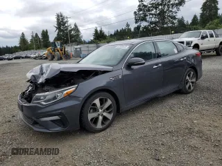 2019 Kia Optima LX with VIN 5XXGT4L38KG287236, listed as a Copart auction lot 62880535 with 55,202 mi miles and Salvage title. Bid and sale history available at DreamBid. Image 1.