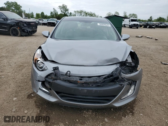 2013 Hyundai Elantra with VIN KMHD35LE2DU151185, listed as a Copart auction lot 56899545 with 62,934 mi miles and Salvage title. Bid and sale history available at DreamBid. Image 5.